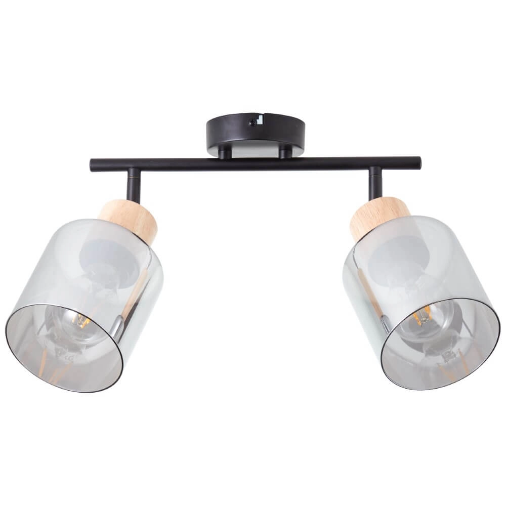 Plafonnier Weald 2 lumières noir Brilliant 4004353413087