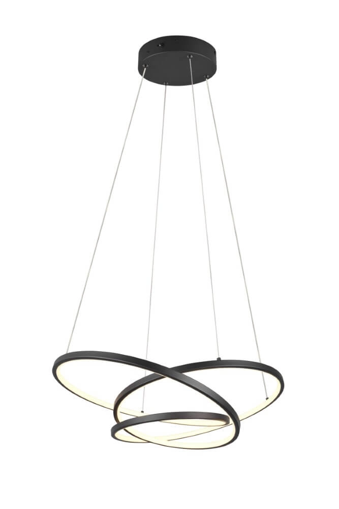 Lampe suspendue Vide Darvin noir - 62cm