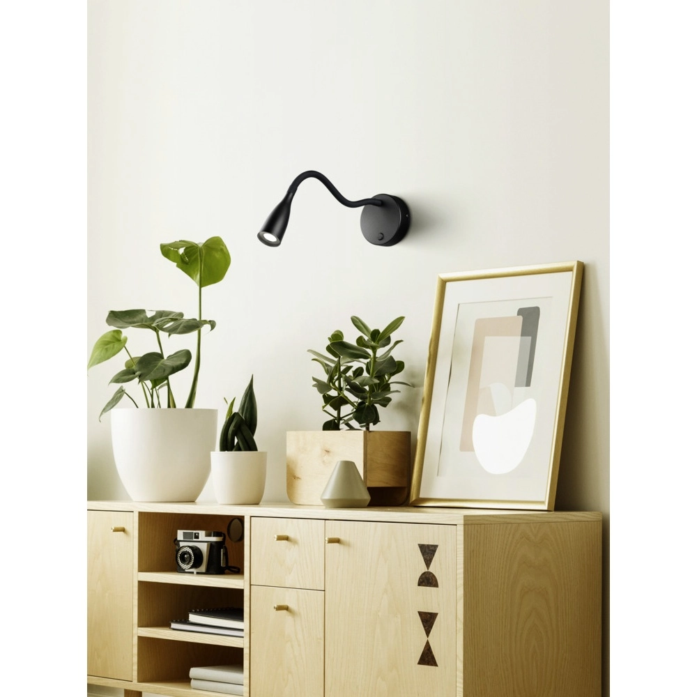 Lampe de chevet Olivandino Noir flexible Eglo 9008606347766