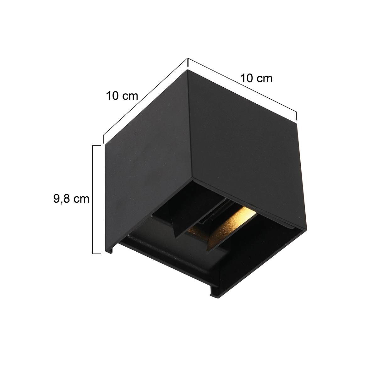 Capteur de lumière haut-bas Logan 10 cm - noir Steinhauer 8712746133295