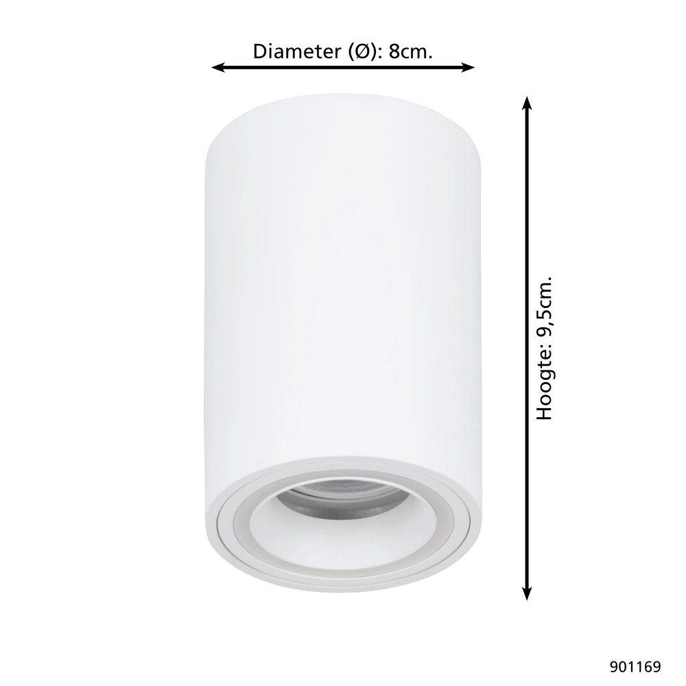 Spot Zigbee monté en surface Carosso-Z Blanc