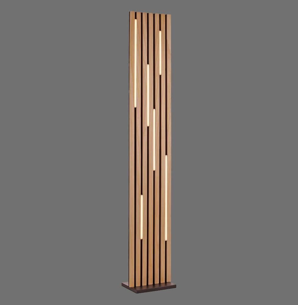 Lampadaire design Q-Akustik bois Paul Neuhaus 4012248385401