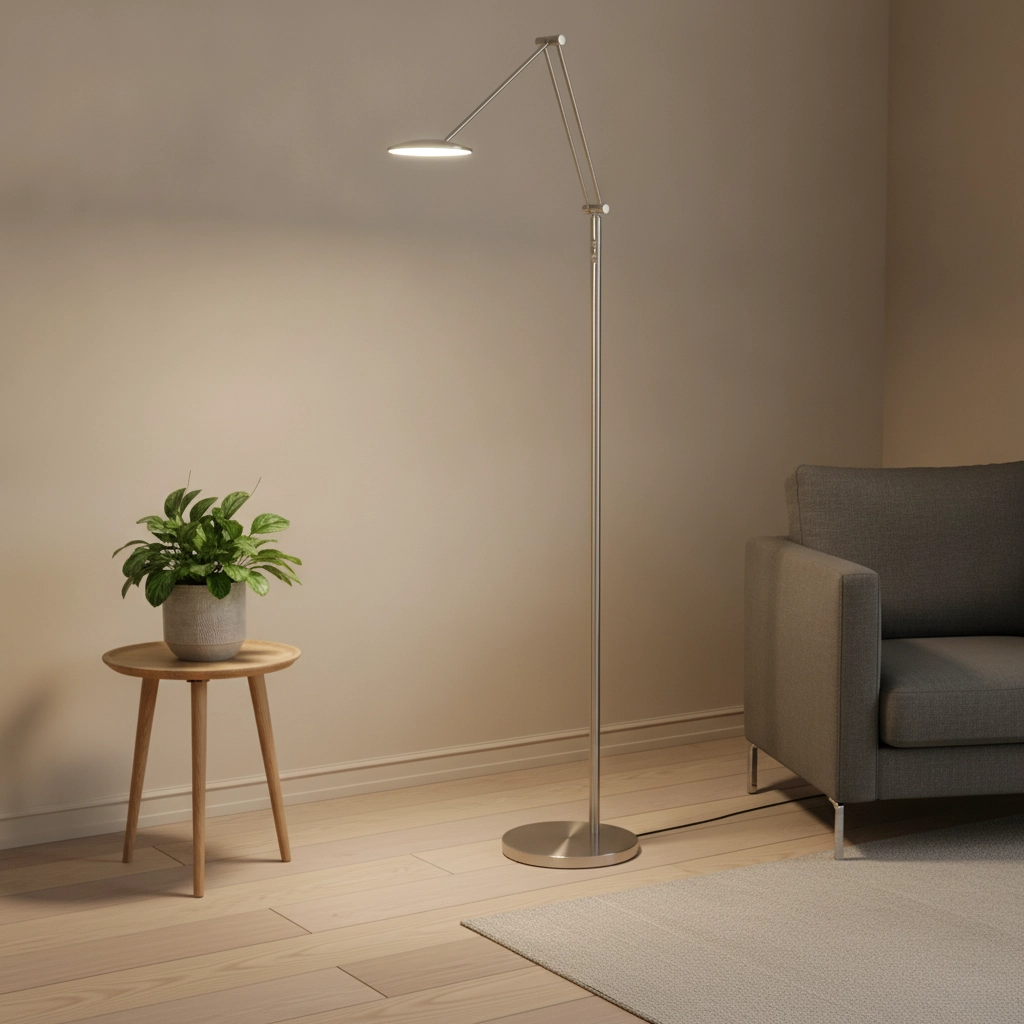 Lampe de lecture classique Sapporo nickel Ø 23cm