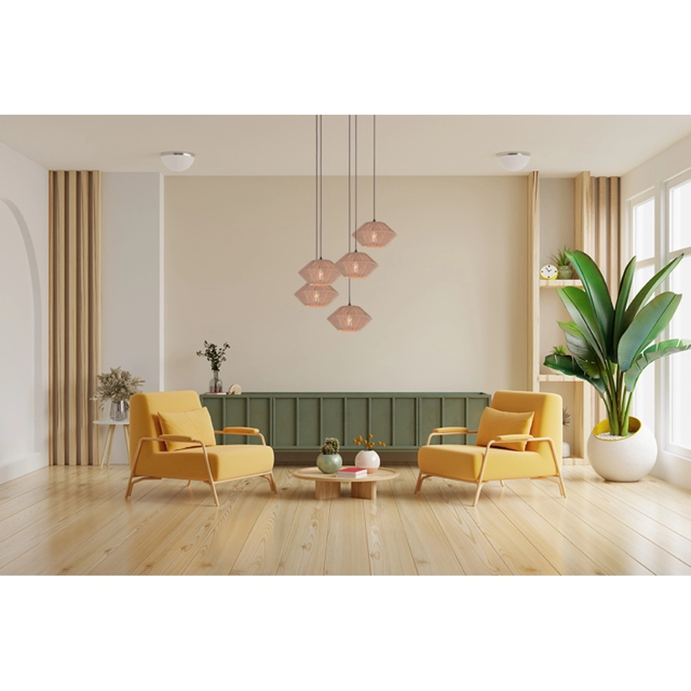 Lampe pendante Japandig Bicono 5x Ø35cm Masterlight 8718121352787