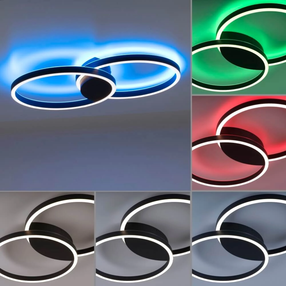 Plafonnier design Q-Marko autour Paul Neuhaus 4012248366615