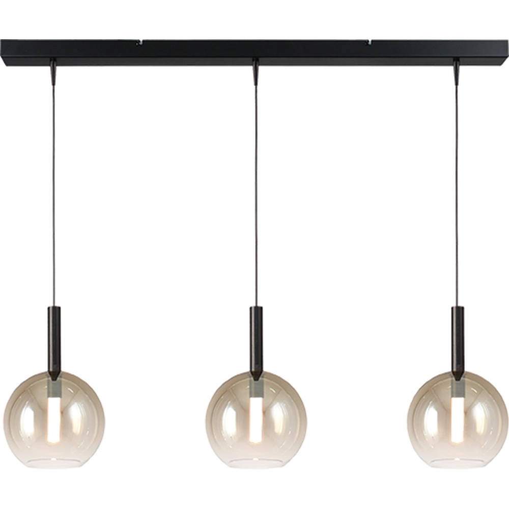 Lampe pendante 3L Ø 17cm Lido Ball avec du verre doré qui s’estompe.