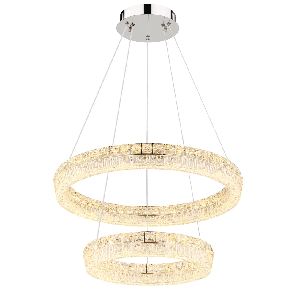 Lampe suspendue Laurel chrome Ø 60cm Globo 9007371575770