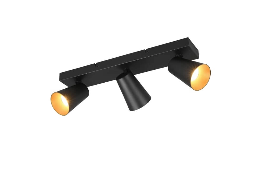 Spot en saillie 3 lumières Sharp noir