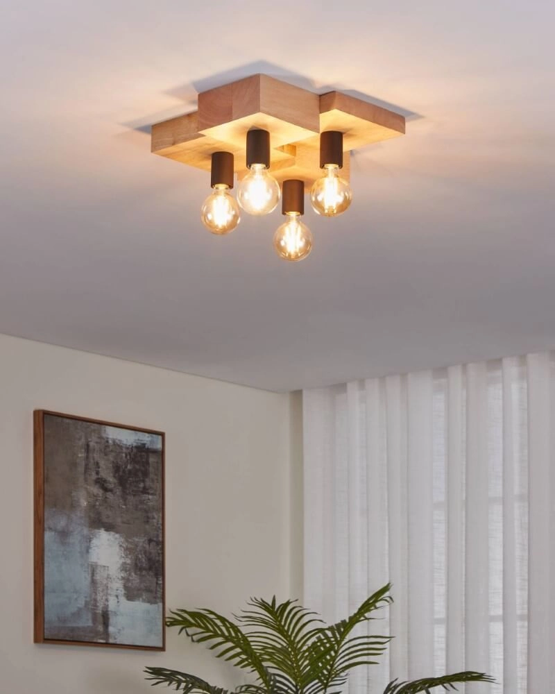 Plafonnier 4 lumières Halkin conception Eglo 9002759437985