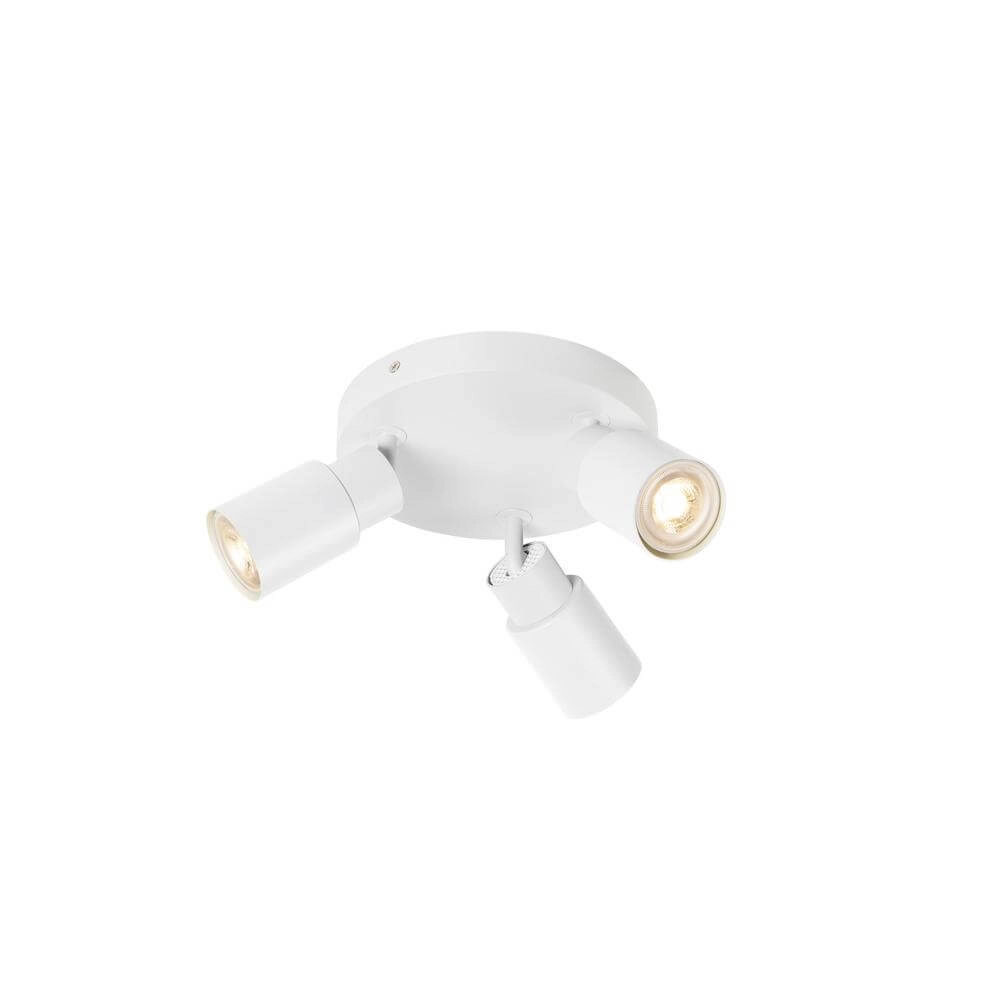 Projecteur rond Puri 2.0 Tube blanc 3 lumières Projecteur rond Puri 2.0 Tube blanc 3 lumières