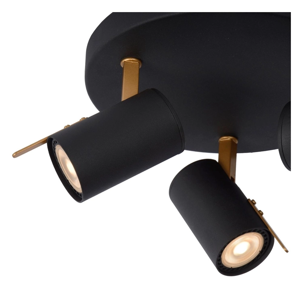 Lampe de plafond Grony Noir à 3 lumières Lucide 5411212176912
