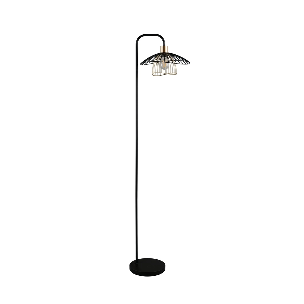 Lampe de pied Lauris Noir Trio 4017807678109