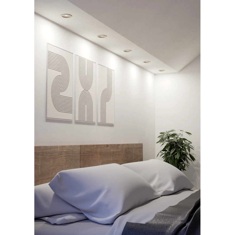 Spot encastré Barranco nickel Ø 9cm - 4.5W - 3000K Eglo 9008606359233