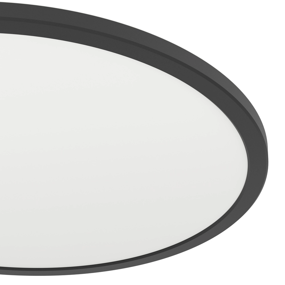 Lampe de salle de bain avec télécommande Rovito-R rond - noir - Ø 50cm Eglo 9008606329991