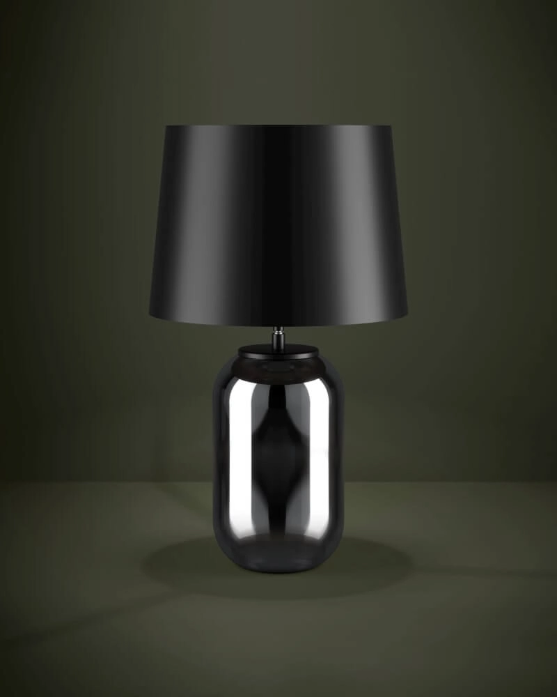 Lampe de table chic Cuite avec capuche noire Stars of Light 9008606221240