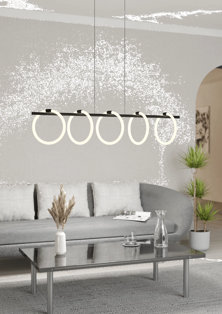 Lampe suspendue moderne Caranacoa 5 lumières Eglo 9008606244652