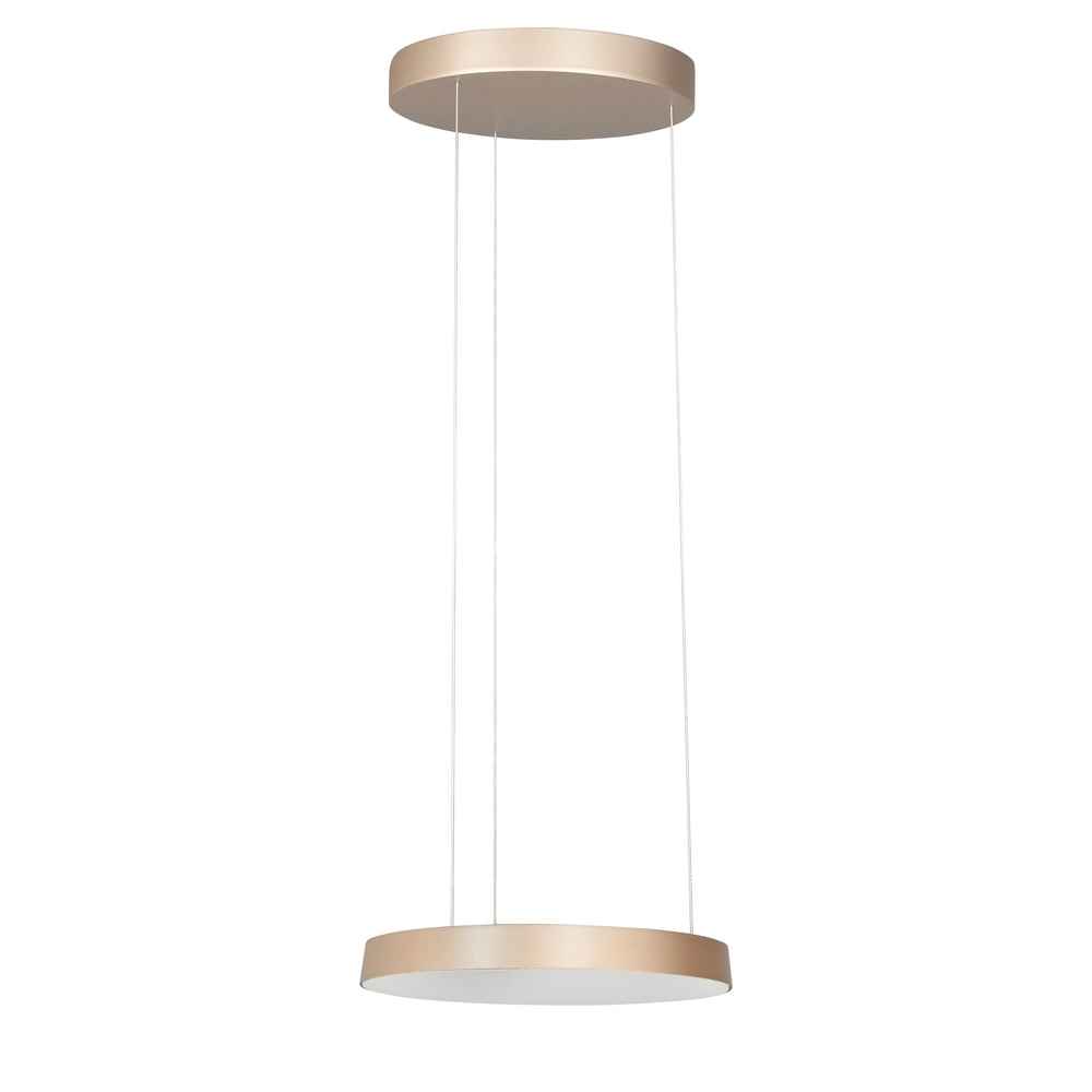 Lampe pendante moderne Aura Ø 36cm or champagne