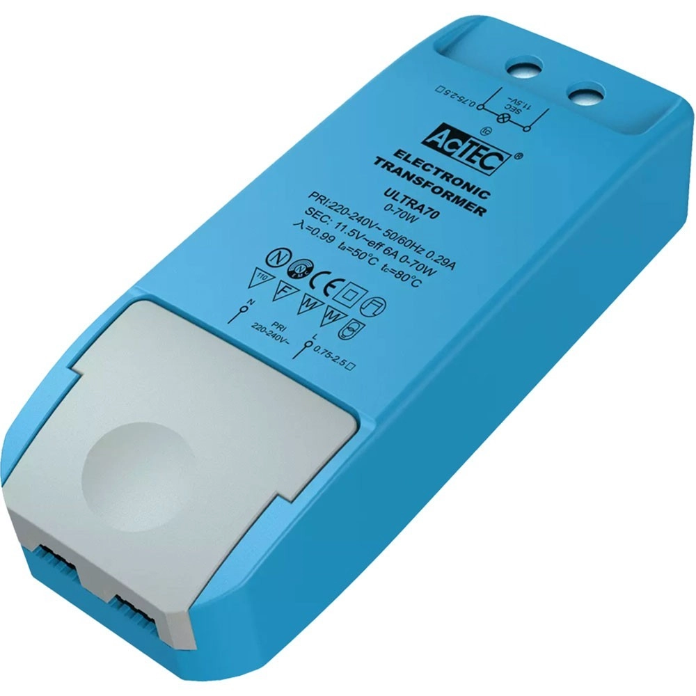 Dimmable LED driver 12V 0-70W AC bleu