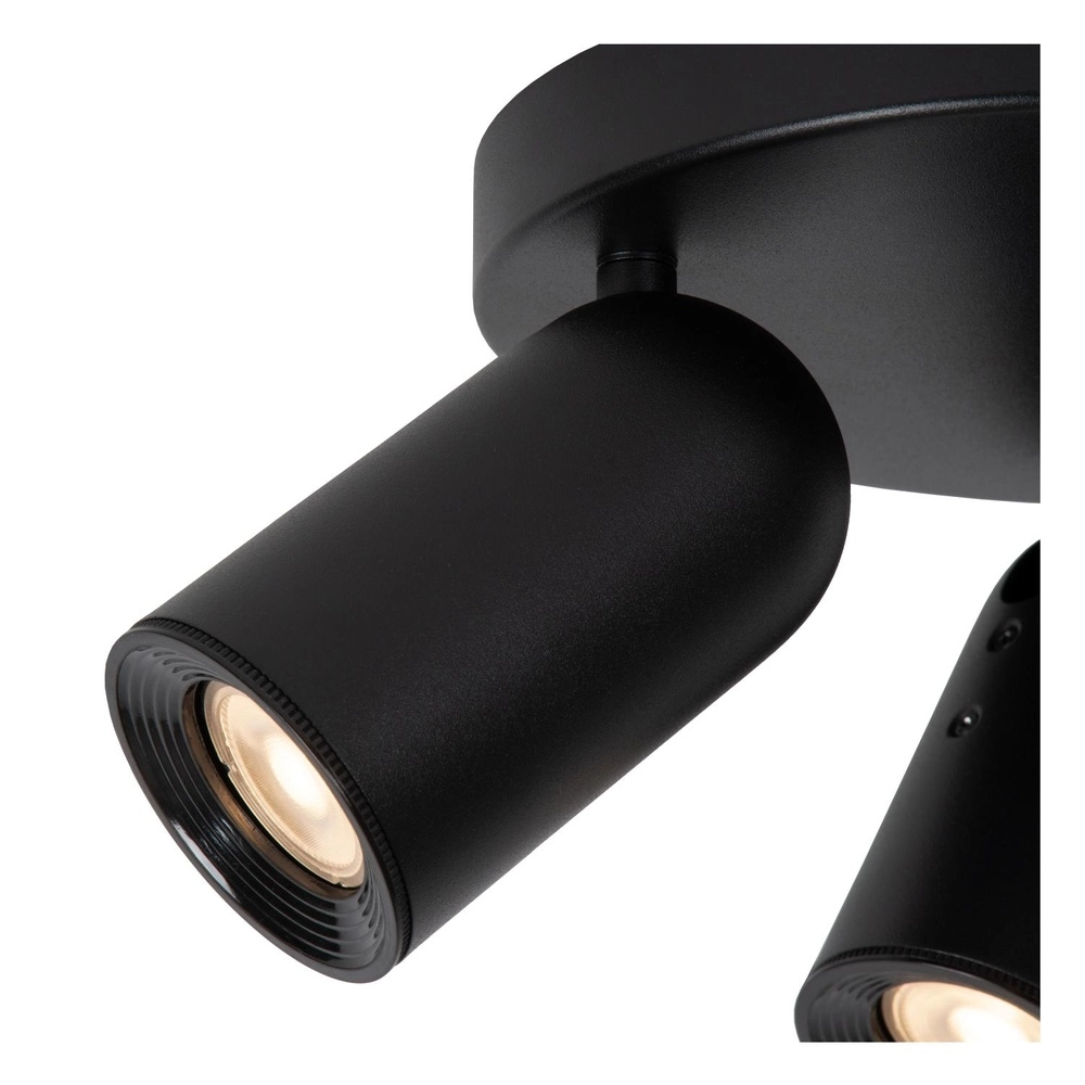 Projecteur de plafond Punch Noir à 3 lumières Lucide 5411212134349