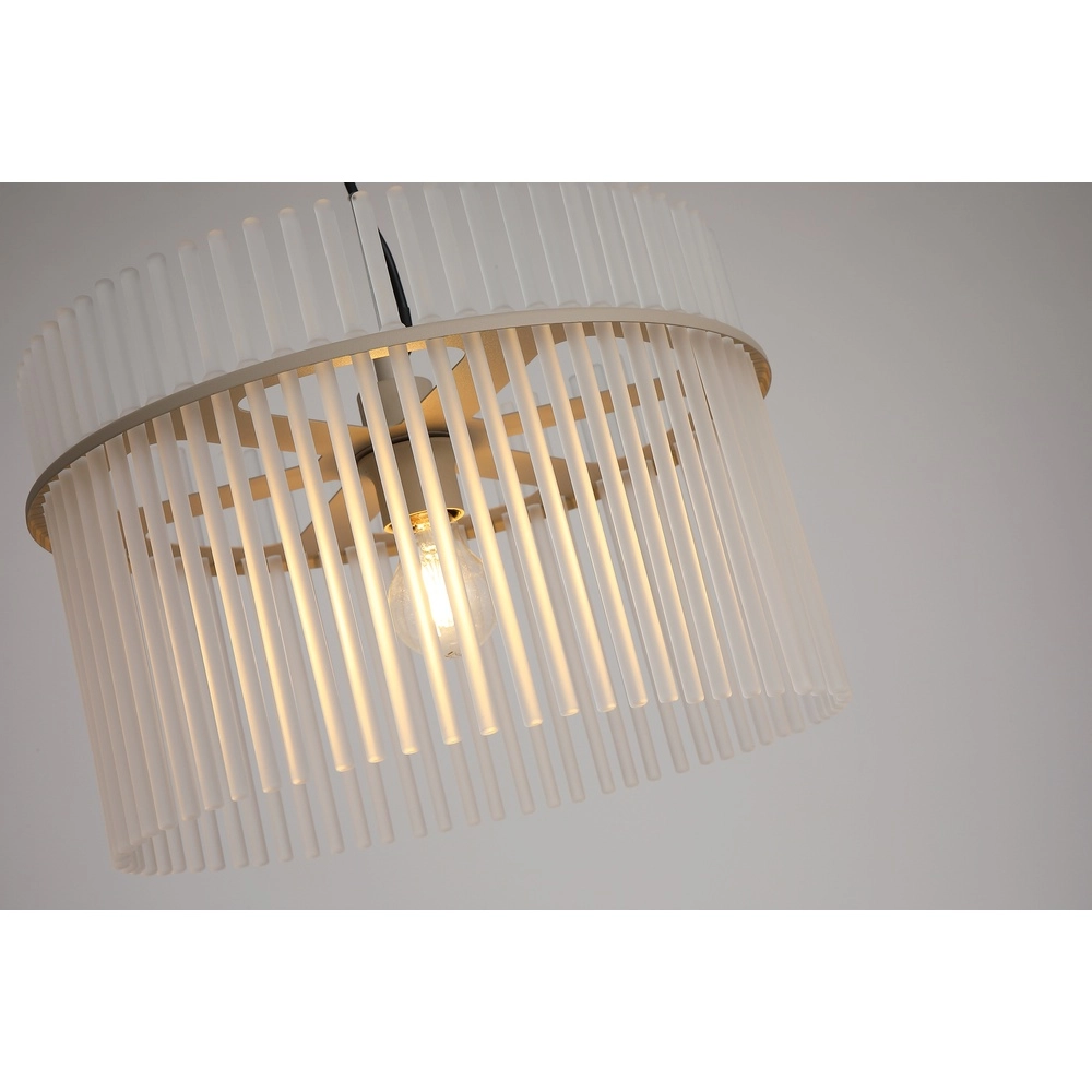 Lampe suspendue Swizzle brun sable Ø 40cm Searchlight 5,05342E+12