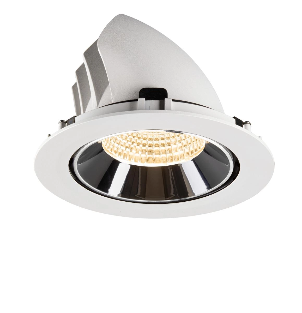 Spot encastré Numinos Gimble XL Blanc/Chrome 2700K - 55 deg SLV 4024163308731