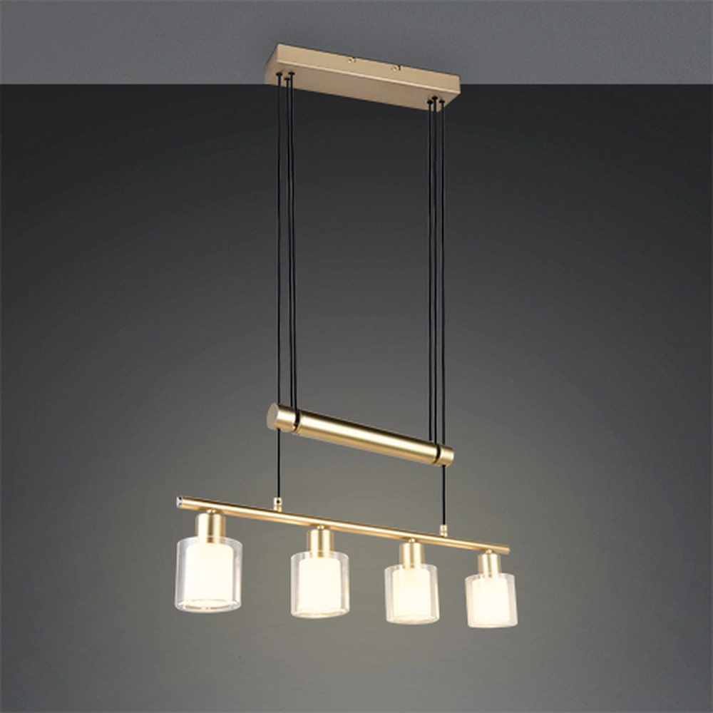 Lampe suspendue Neralo Or 4 lumières Trio 4017807702934