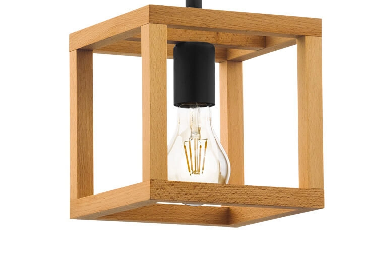 Lampe suspendue en bois Blackcrown 1 Eglo 9002759321451