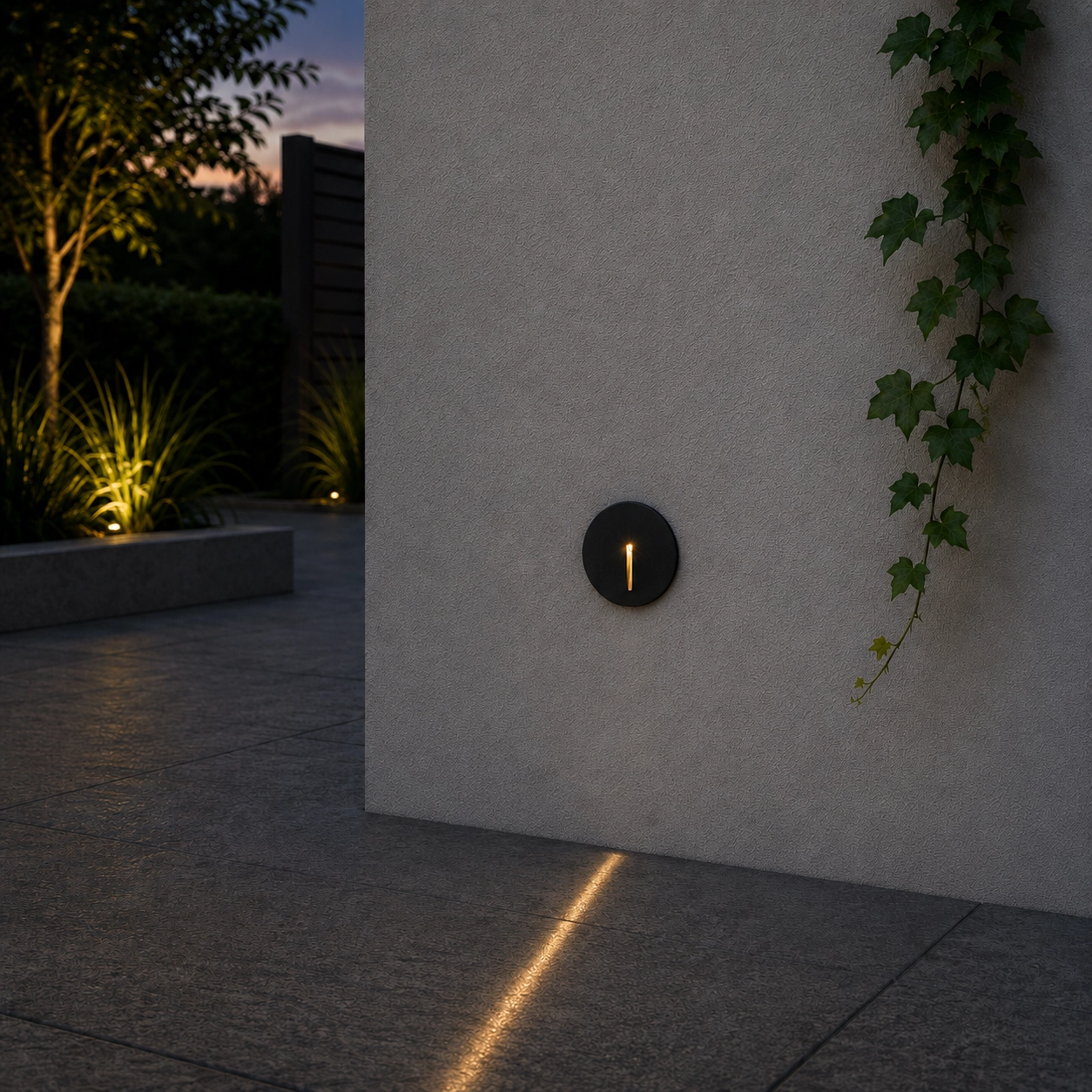 Lumière encastrée Aizen rond anthracite