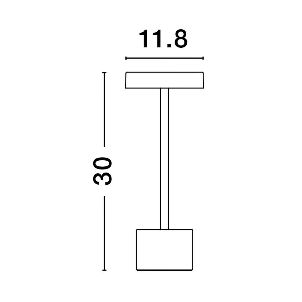 Lampe de table design Fumo Blanc rechargeable Lyora 5212017434746