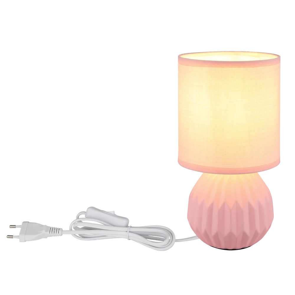 Lampe de table de conception Sylas rose Globo 9007371475506