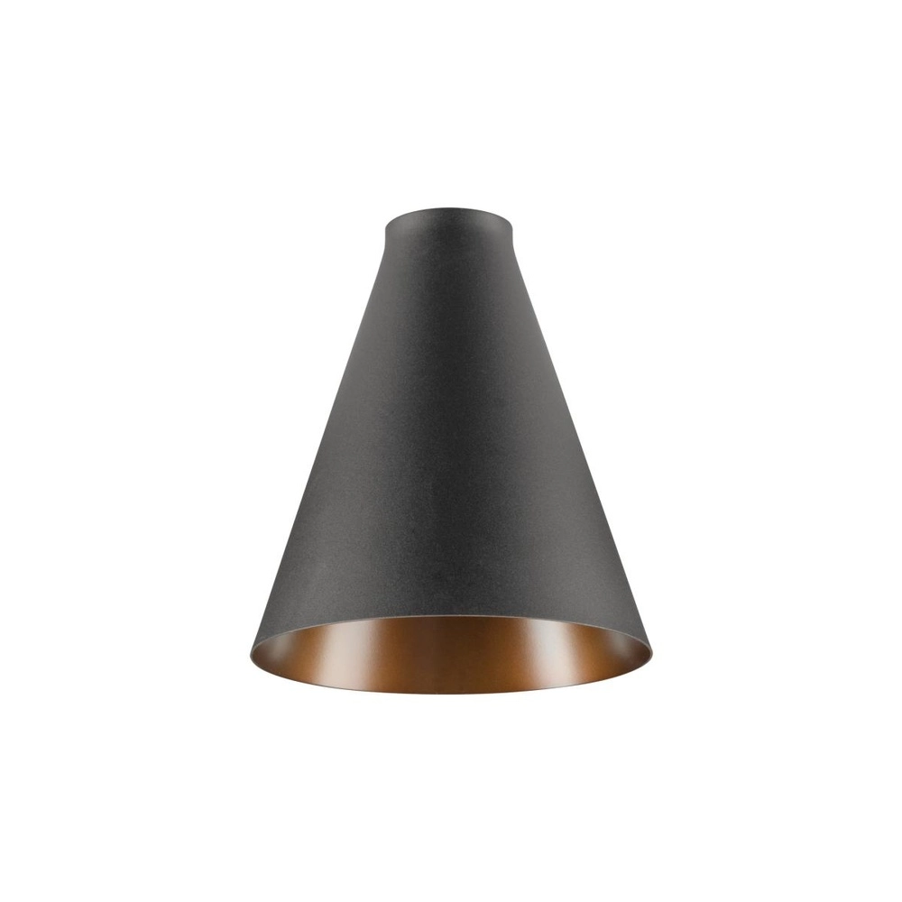 Abat-jour Lalu Cône noir 17cm Abat-jour Lalu Cône noir 17cm
