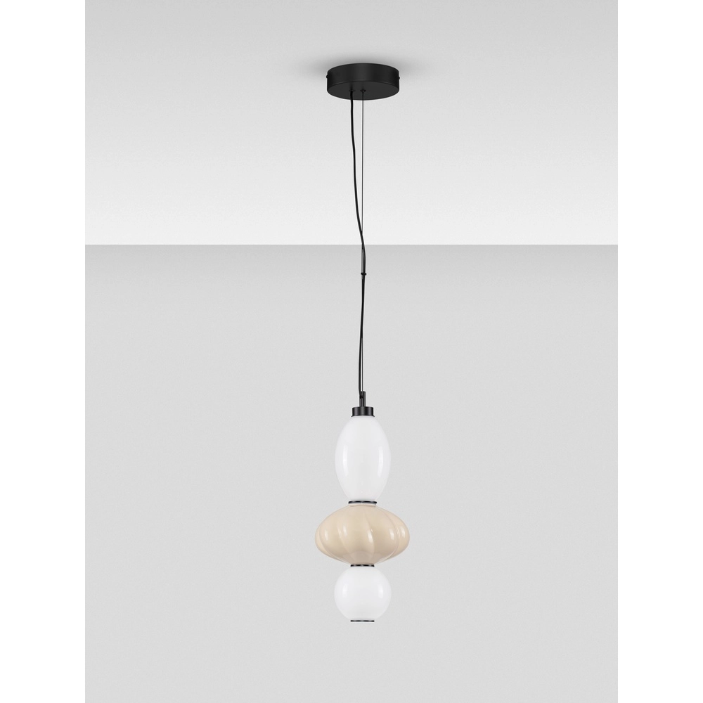 Suspension Oneta blanc - beige Lyora 5212017473929