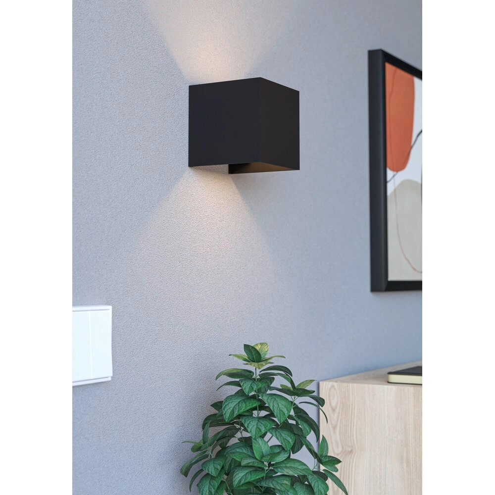 Spot mural rechargeable Rincine noir Eglo 9002759741150