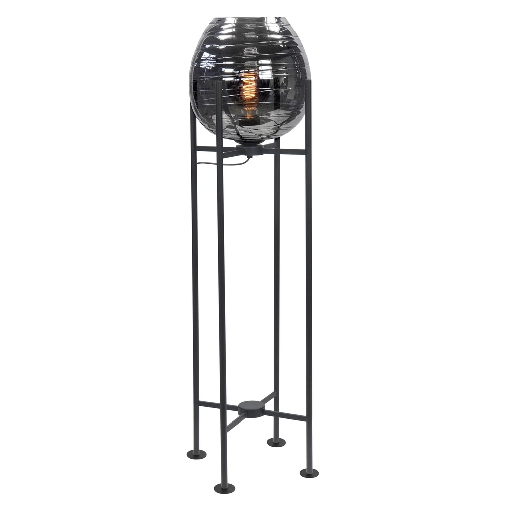 Lampadaire Fantasy noir avec verre 101cm Lampadaire Fantasy noir avec verre 101cm