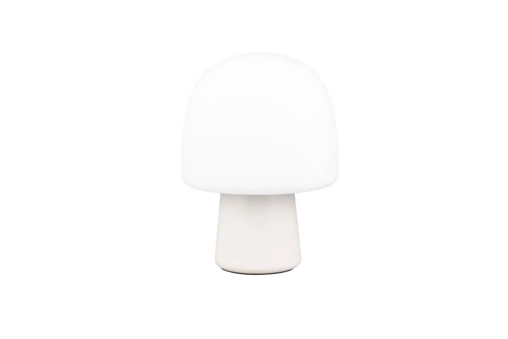 Lampe de table champignon Steen verre blanc Trio 4017807616484
