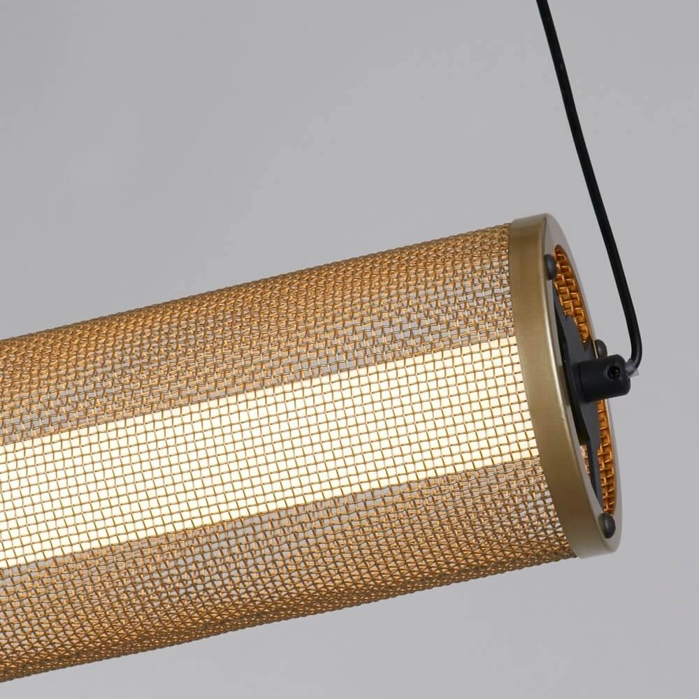 Suspension Thread Noir avec maille dorée Searchlight 5053423273051