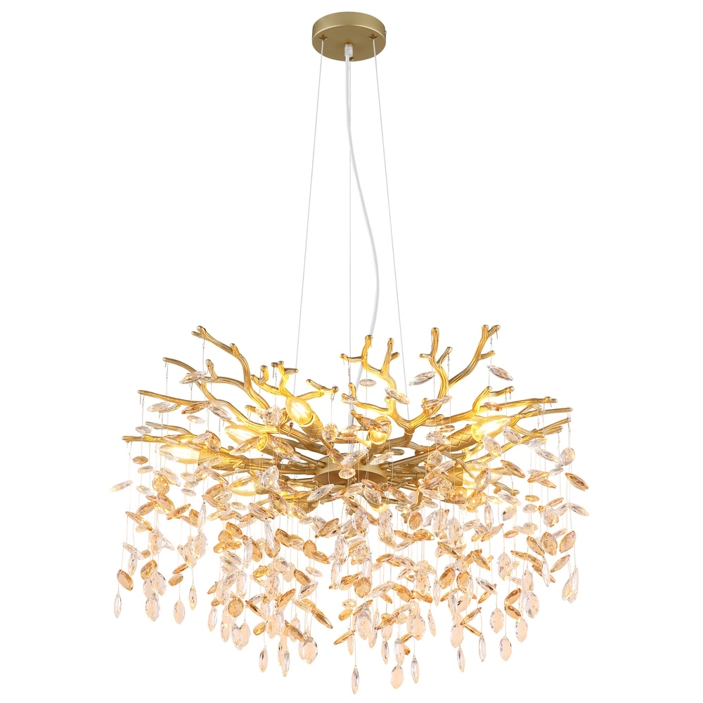 Lampe suspendue Queena or Ø 80cm