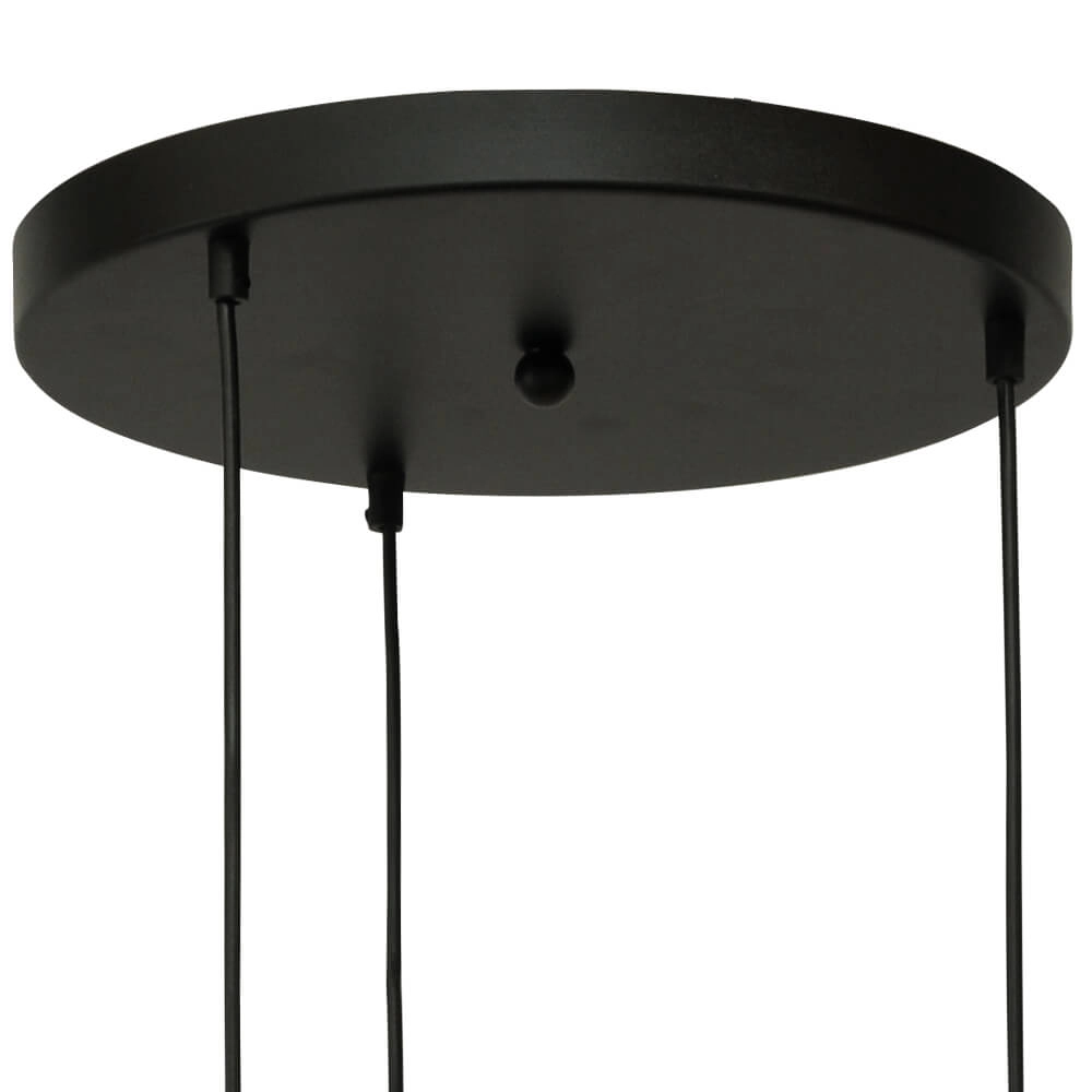 Lampe suspendue Vide Lazise 2 Or 3 lumières avec noir Masterlight 8718121303833