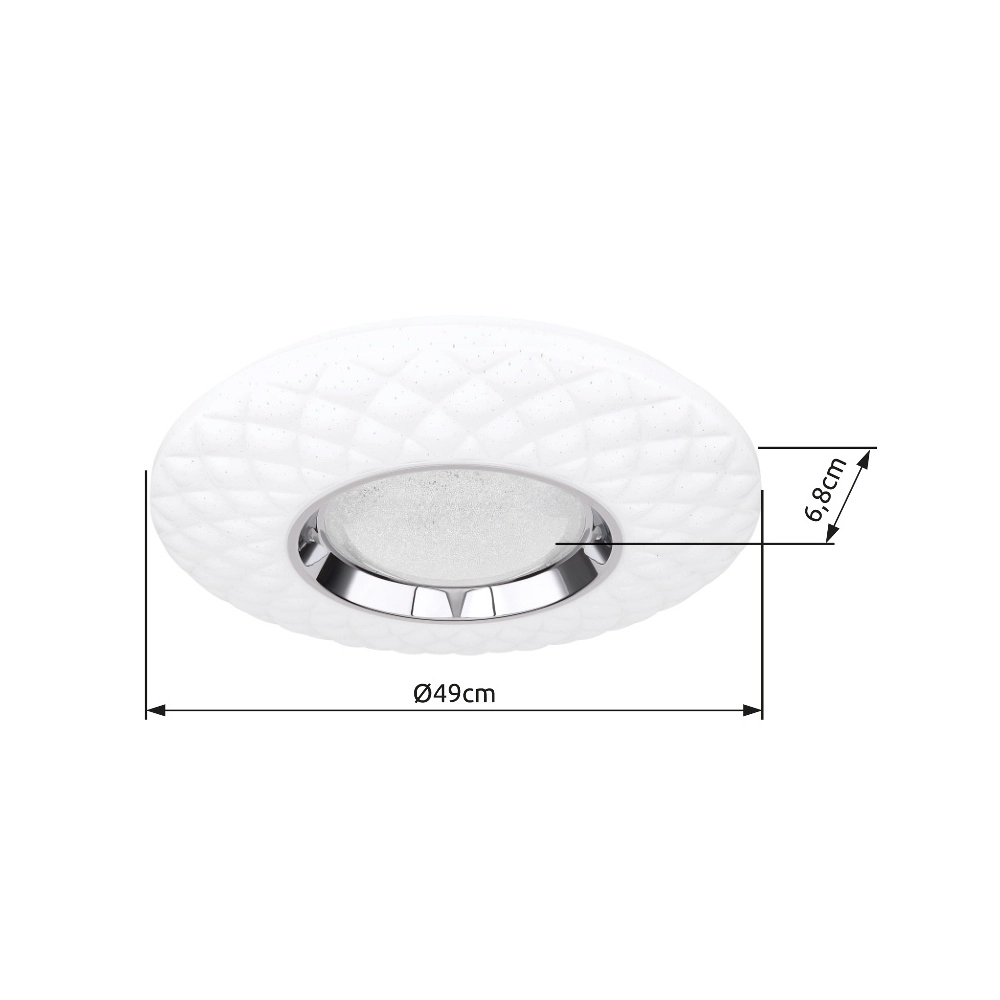 Lampe de plafond blanche Magnifique Ø 49cm Globo 9007371386840