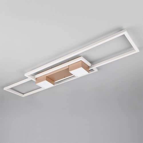 Plafonnier LED 100x28 Albany cuivre rouge Trio 4017807610307