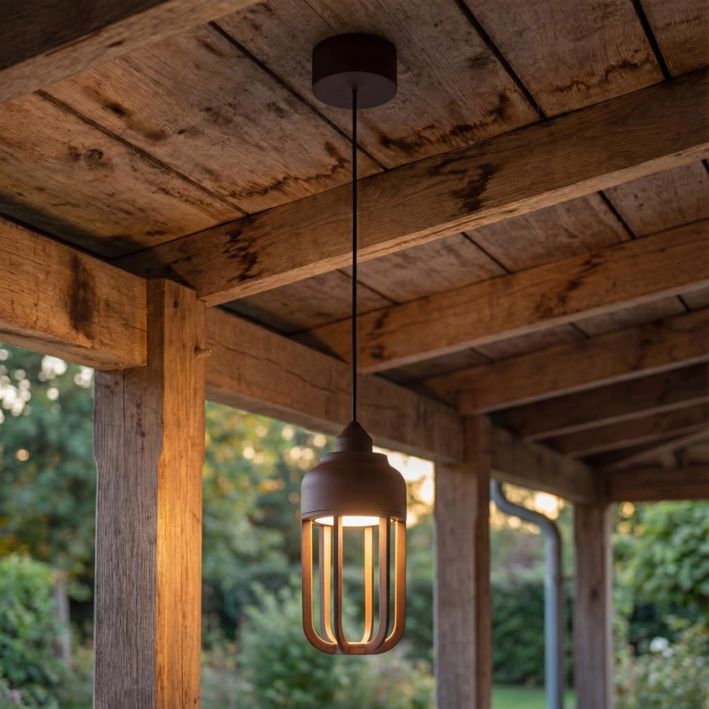 Lampe suspendue Wells Brun rouille Lucide 5411212334138