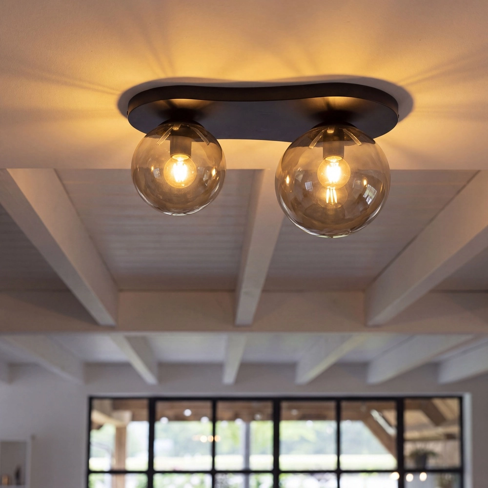 Lampe de plafond moderne Bubble Sienna Brown