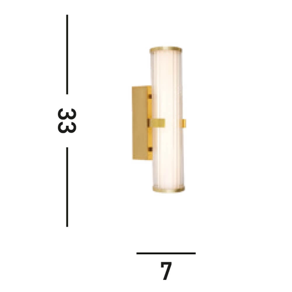 Applique murale dorée Clamp 33 cm Searchlight 5053423268095