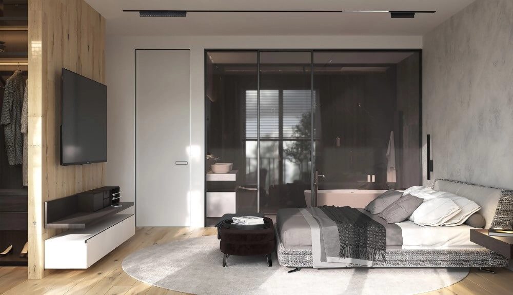 Spot mural long noir Fourty  XL haut et bas Lyora 5903139107594