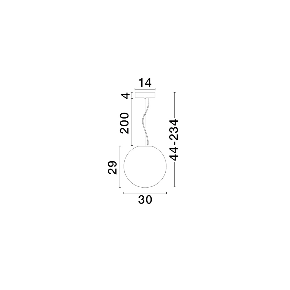 Suspension blanche Bolita ampoule Ø 30cm Lyora 5212017483577