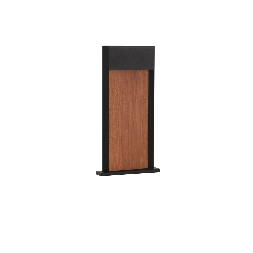 Lampe de jardin conçue Noray noir avec bois 40cm - 2700K Lyora 5212063504318