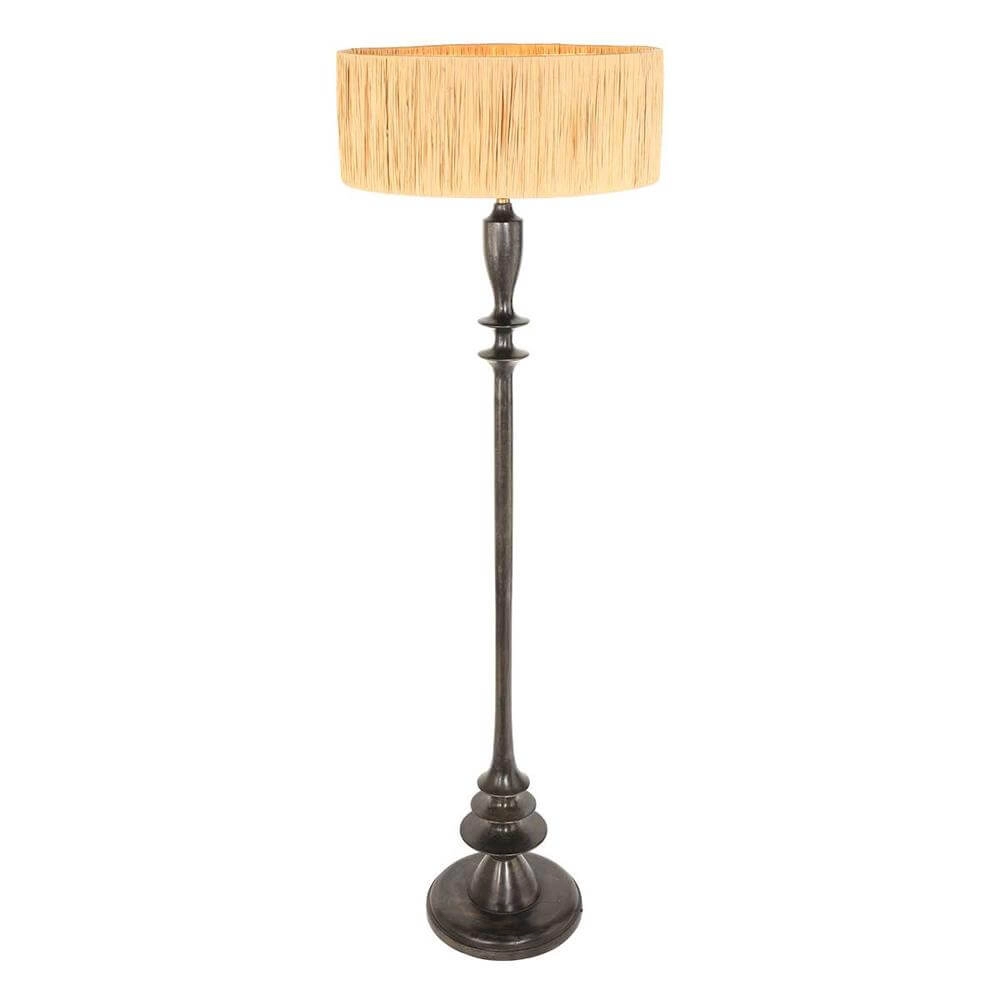 Lampadaire Bois avec capuche couleur paille Steinhauer 8712746172744