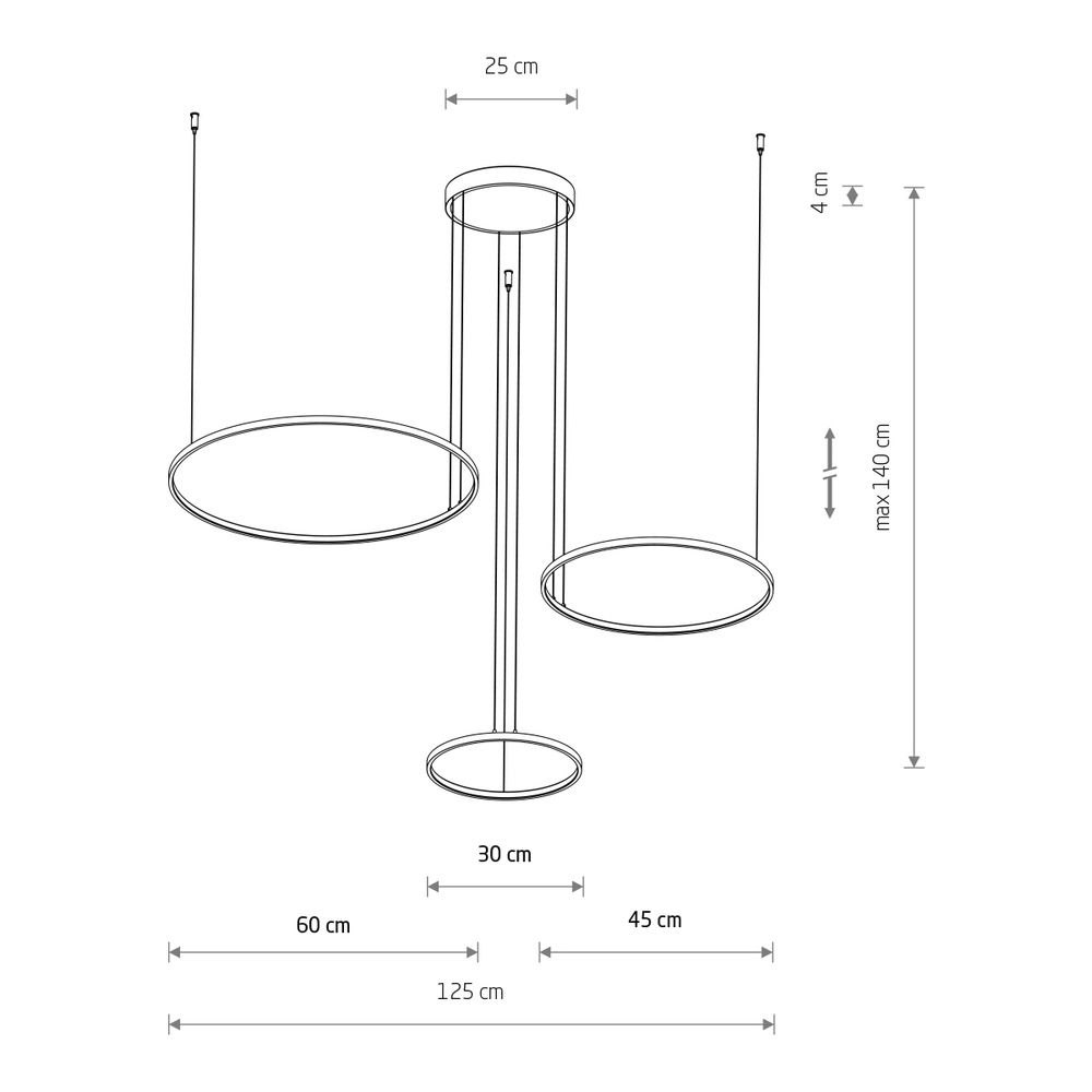 Lampe pendante de conception Circolo Led Blanc Lyora 5903139116022