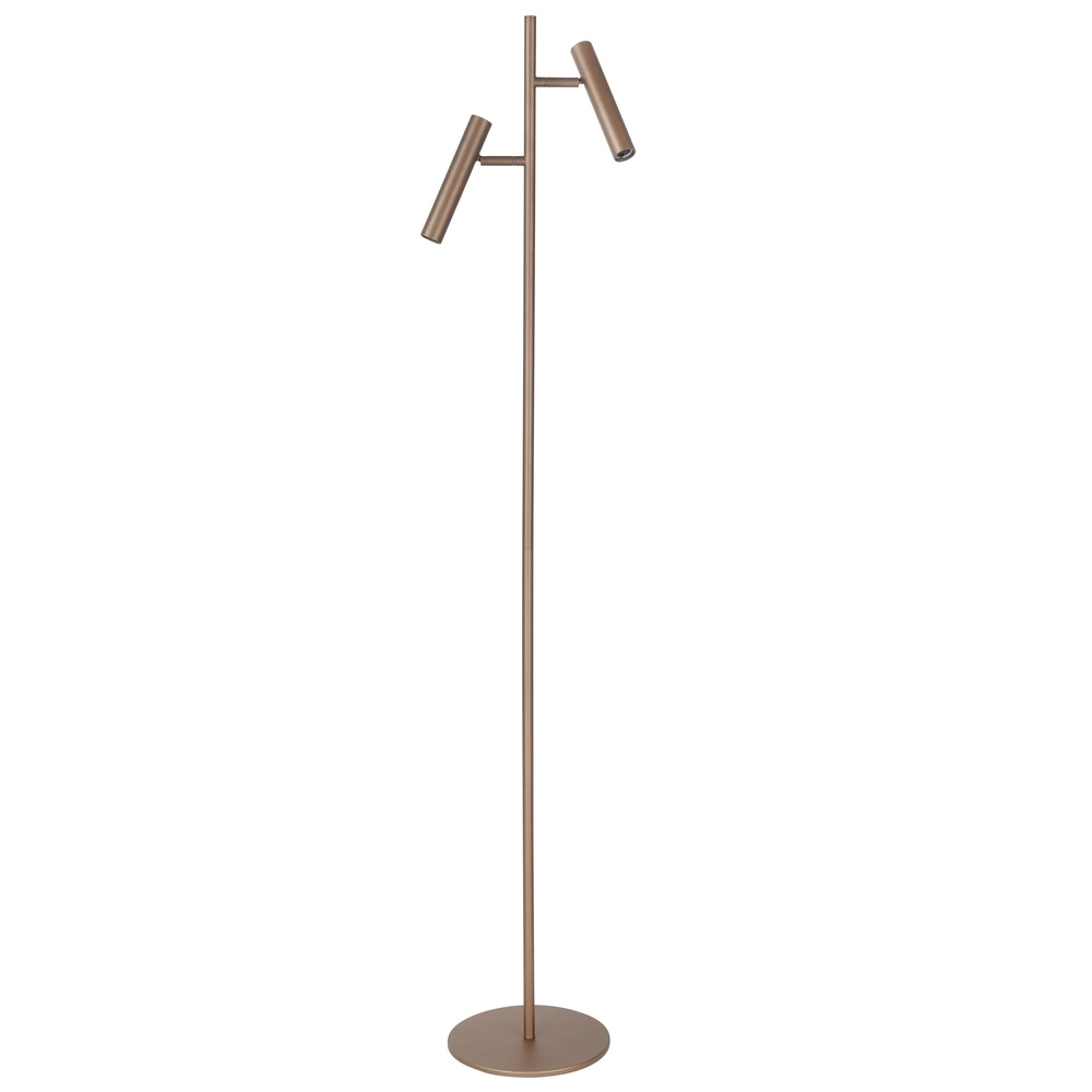 Lampadaire design Piero Bronze cuivré 2 lumières Lampadaire design Piero Bronze cuivré 2 lumières
