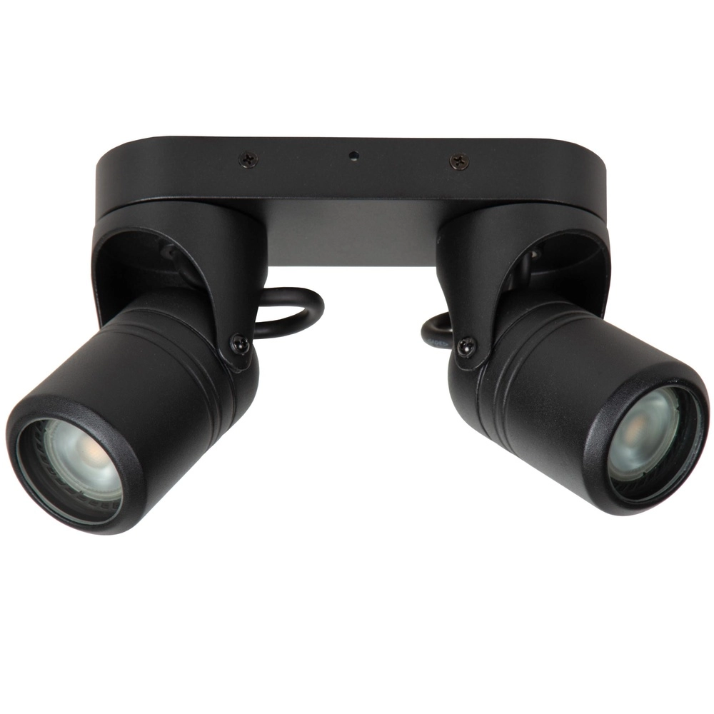 Projecteur de plafond Niort Double Noir